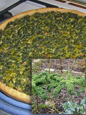 Quiche mit Grünkohl aus dem Garten